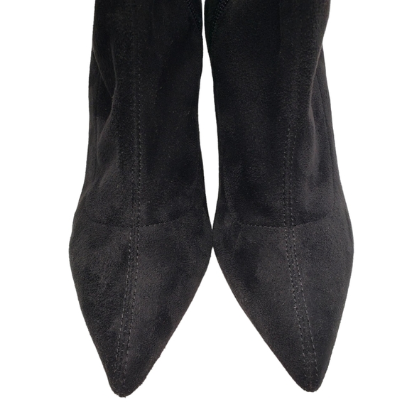 Melrose and Market | Luna Black Microfiber Stiletto Over The Knee Boots Women 6 - Picture 3 of 8